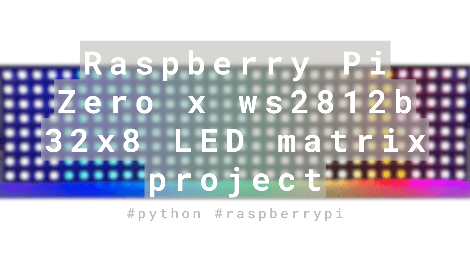 Display temperature on LED matrix